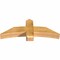 Ekena Millwork Bellingham Rough Sawn Timber Gable Bracket, Western Red Cedar, 48"W x 18"H x 6"D x 6"F, 9/12 Pitch GBW048X18X0606BEL00RWR - alternate 4